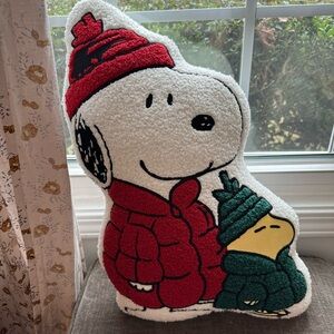 Viral snoopy and Woodstock puffer jacket pillow